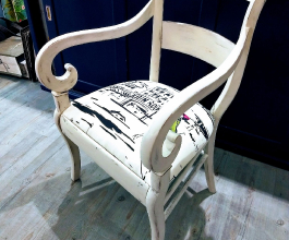 Fauteuil anciennement paillé