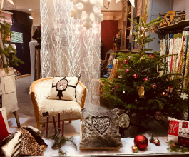 Vitrines de Noël, boutique Rue Conchette à Thiers (63)